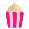 Popcorn icon representing movie snacks